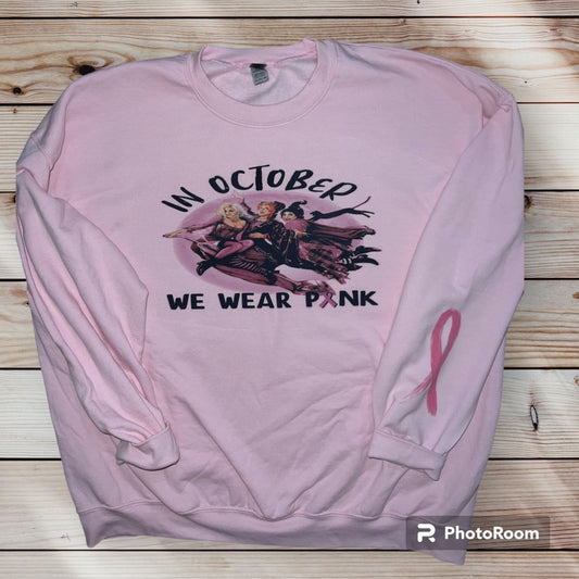 In October, we wear pink breast, cancer awareness