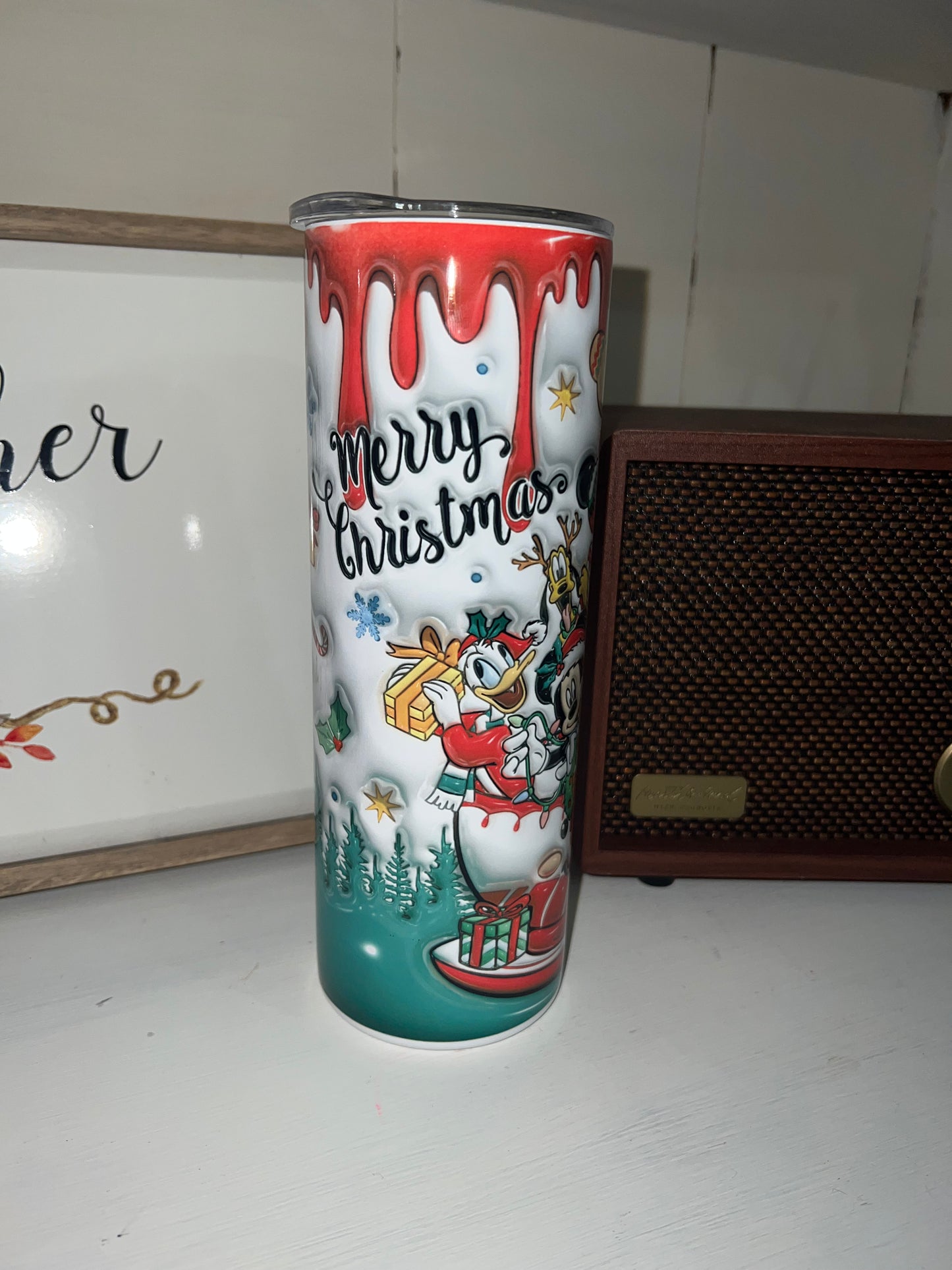 Disney Christmas 3D 20oz tumbler