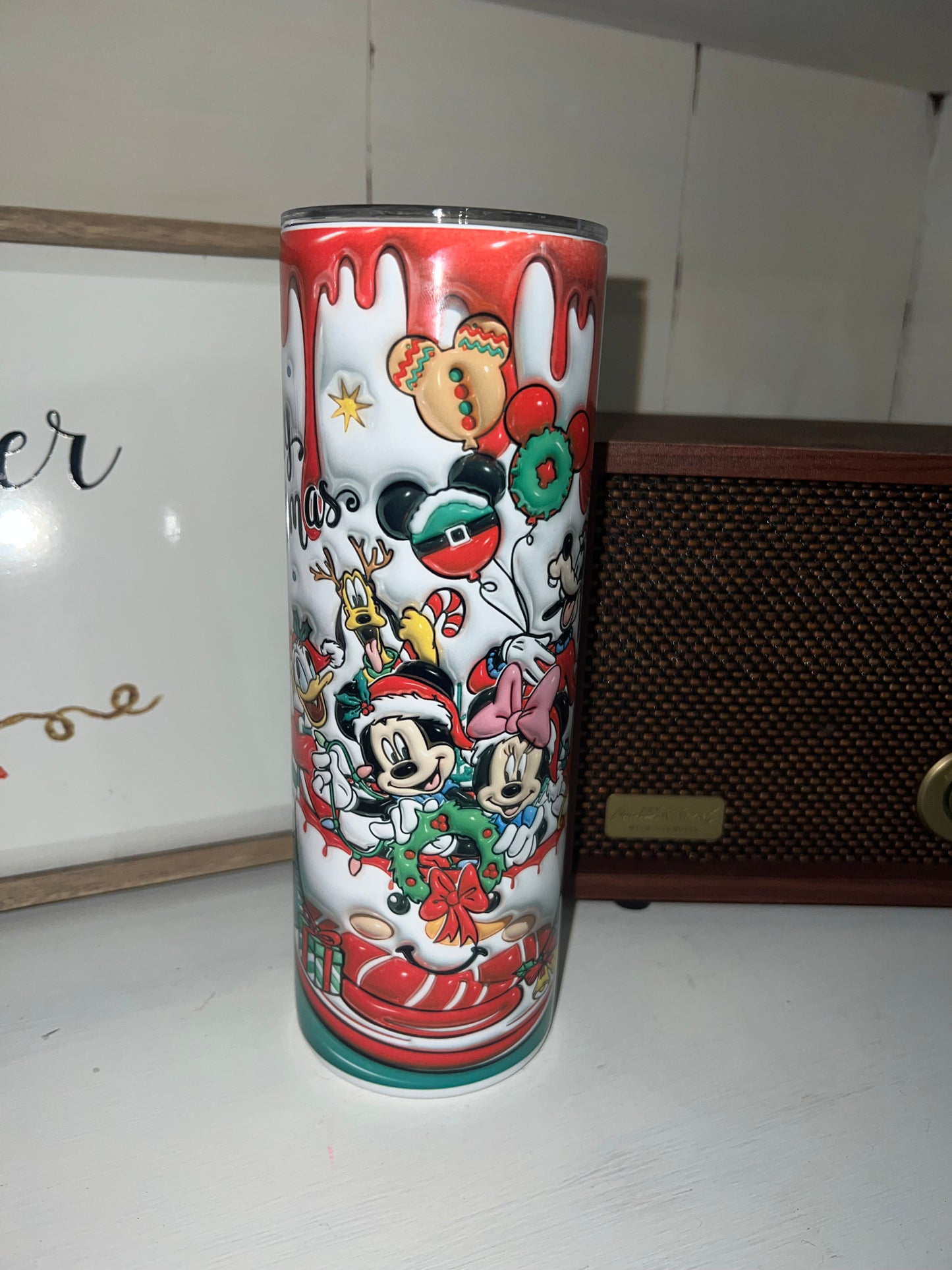 Disney Christmas 3D 20oz tumbler