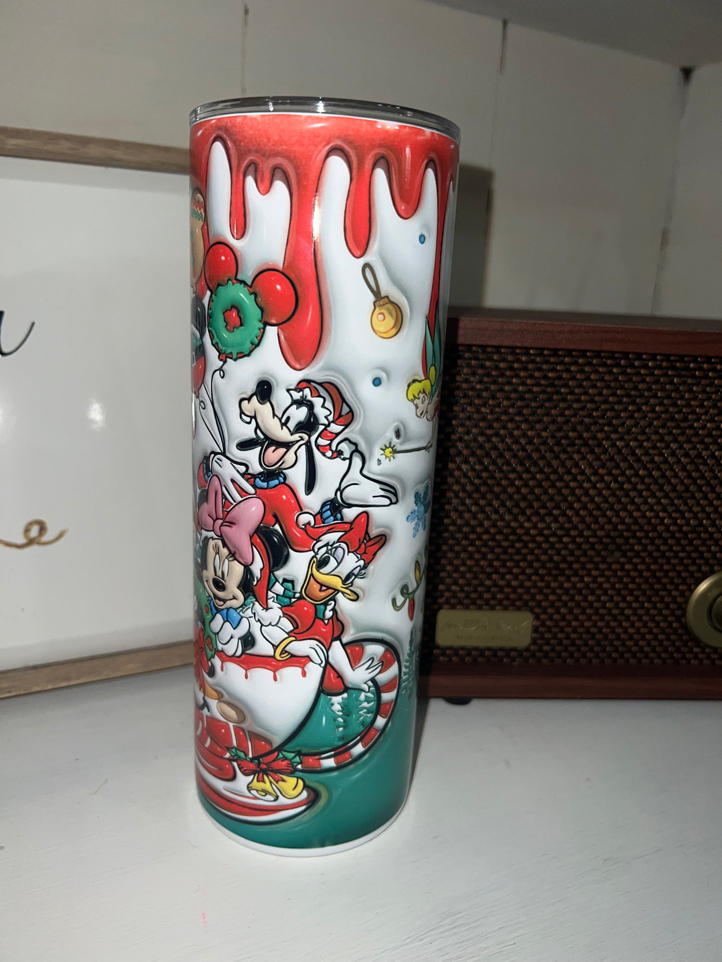 Disney Christmas 3D 20oz tumbler