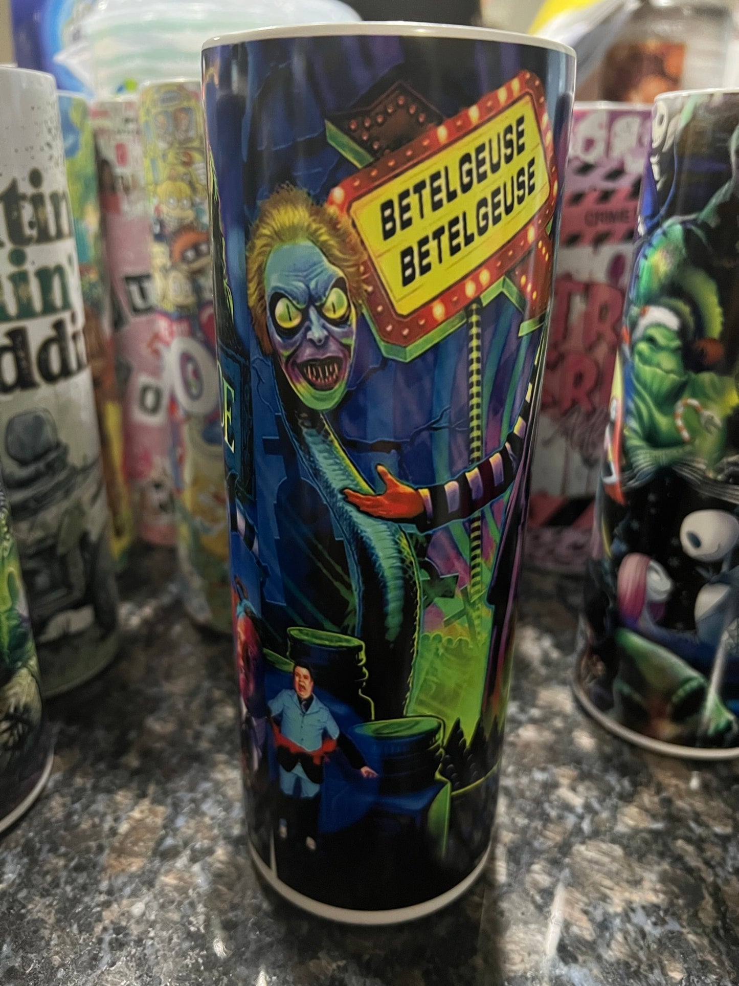 20OZ Beetlejuice glow tumbler