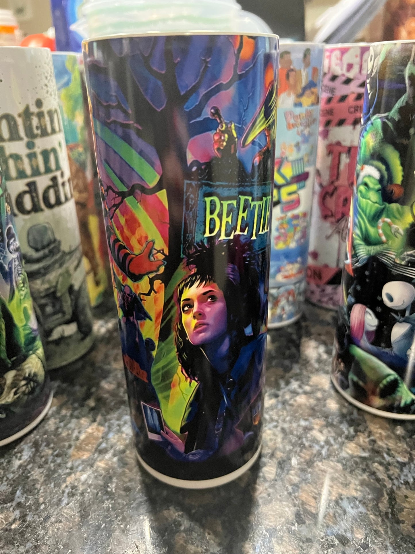 20OZ Beetlejuice glow tumbler