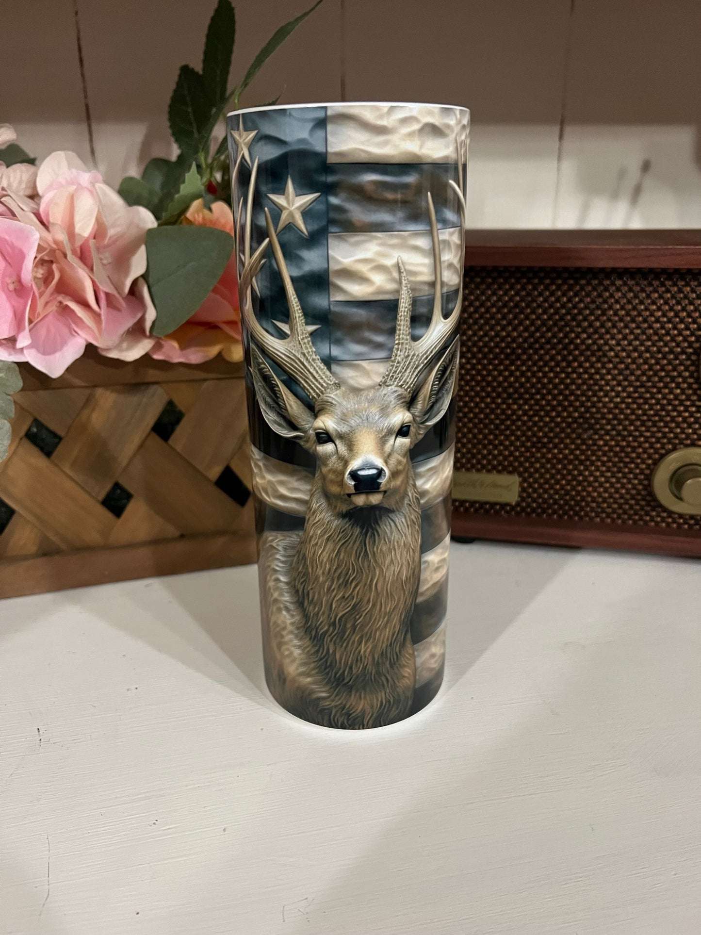 20OZ Wood Deer 3D