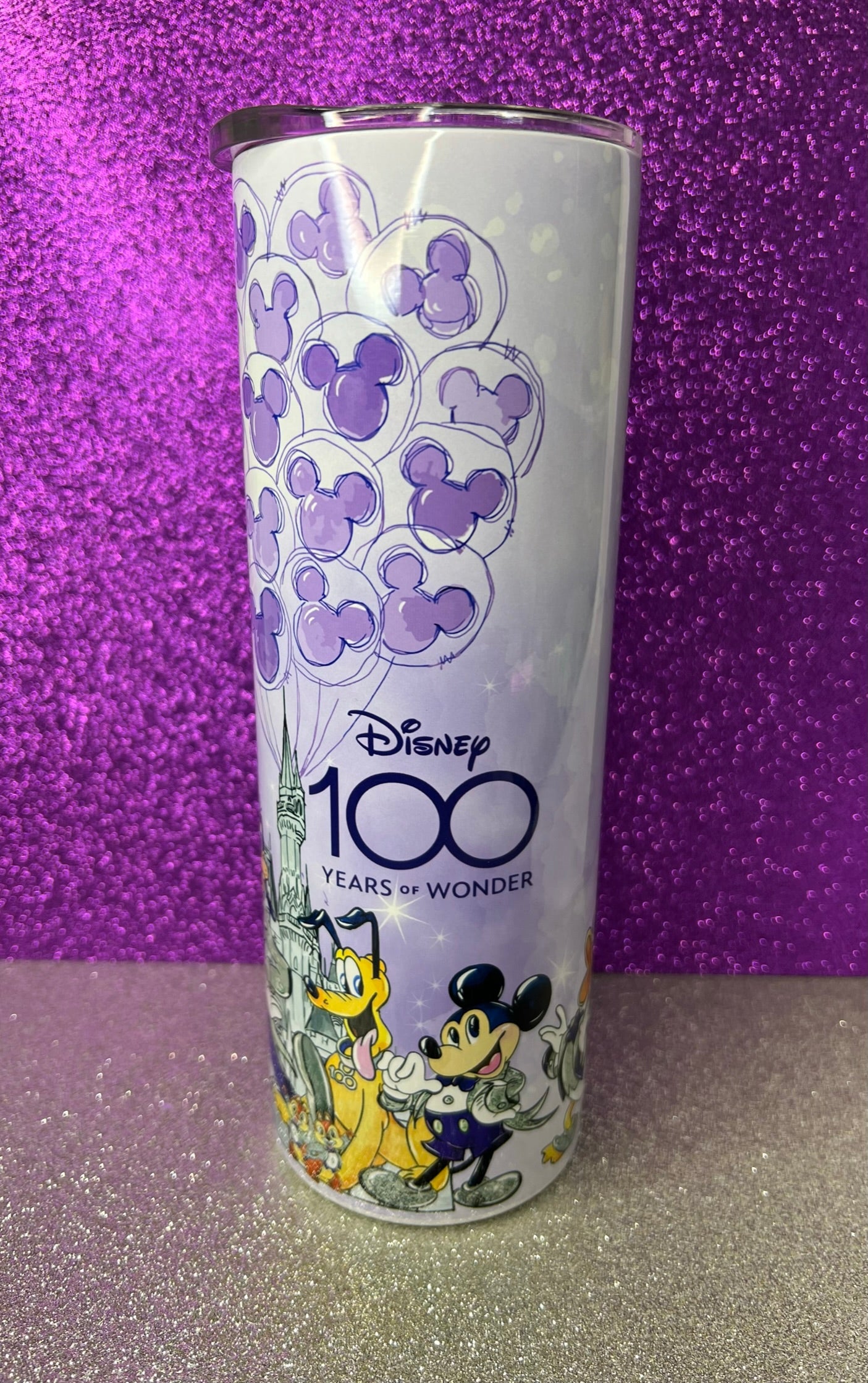 Disney 100 celebration purple 20oz tumbler