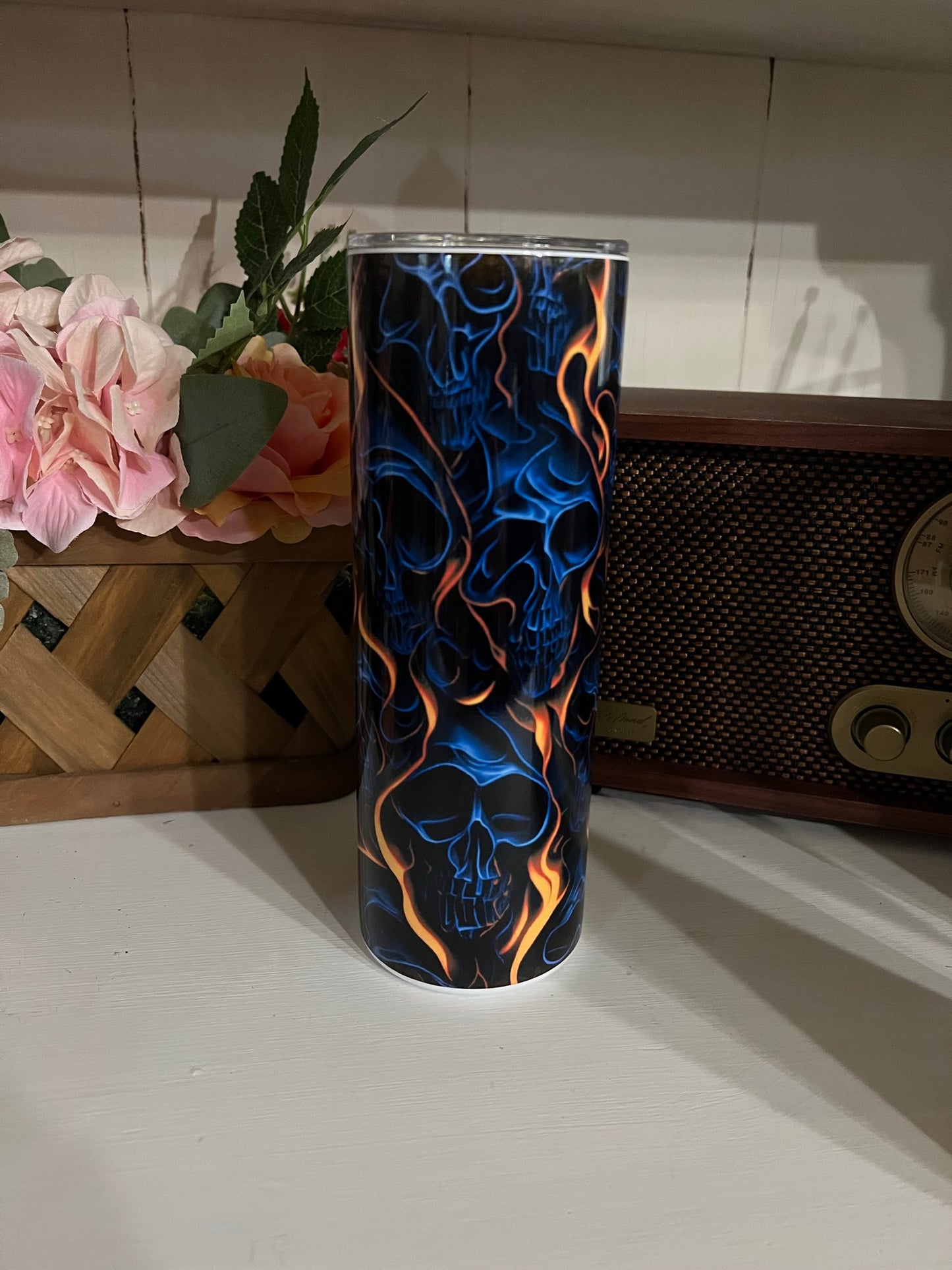 20OZ Skulls/Flames