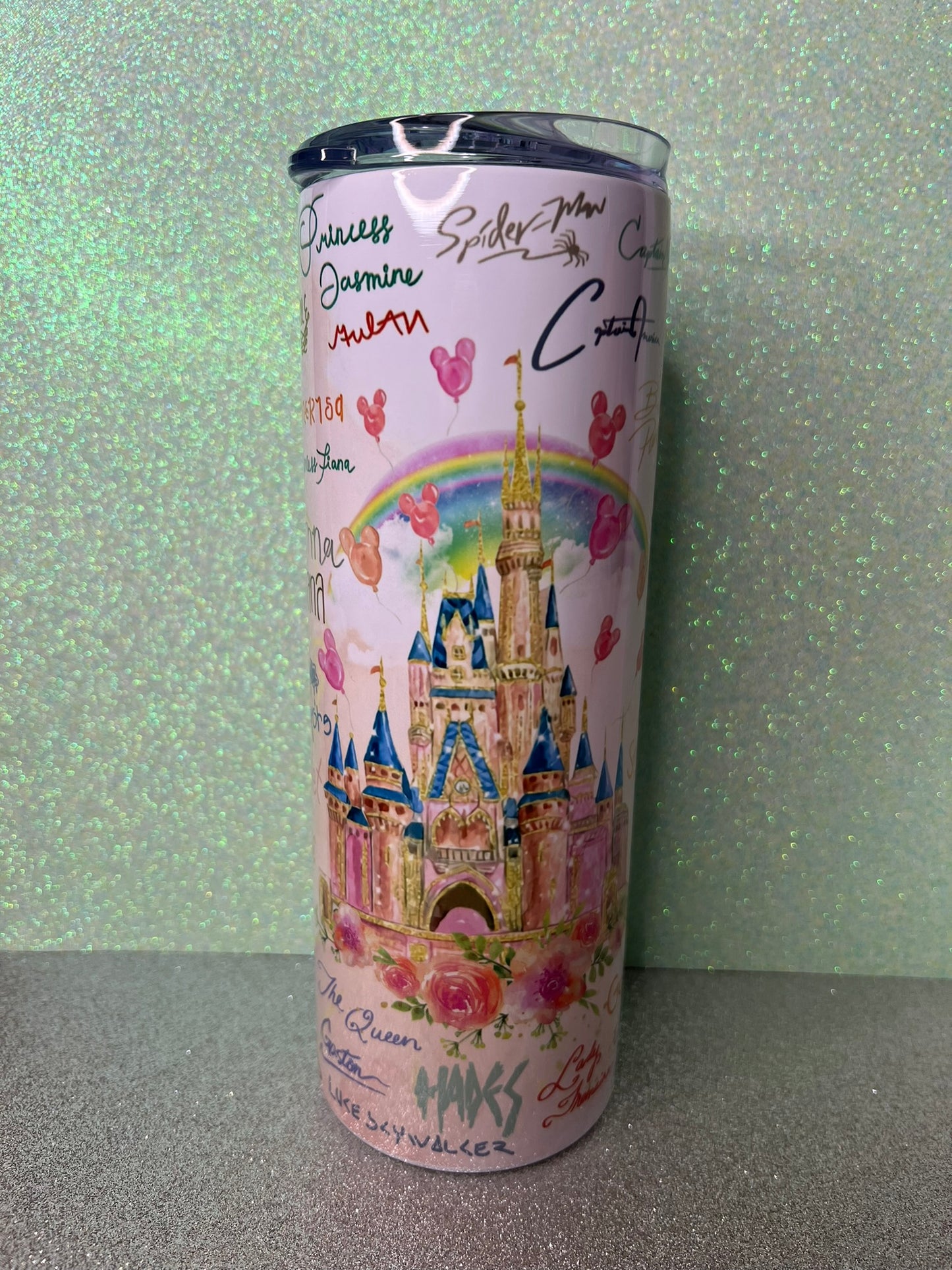 Disney autographs 20oz tumbler